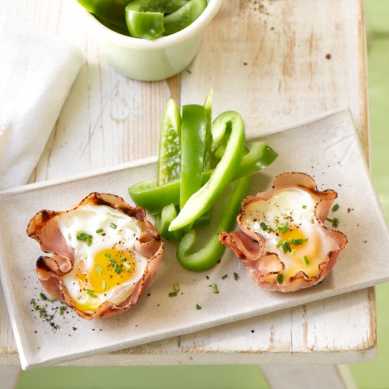 Cratère de jambon à l’œuf