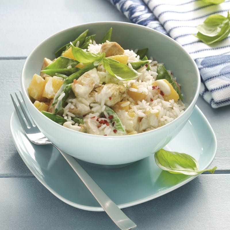 Photo de Curry dinde-ananas au riz prise par WW