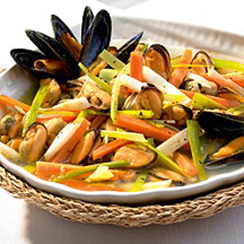 Photo de Moules au vin blanc et aux petits légumes prise par WW