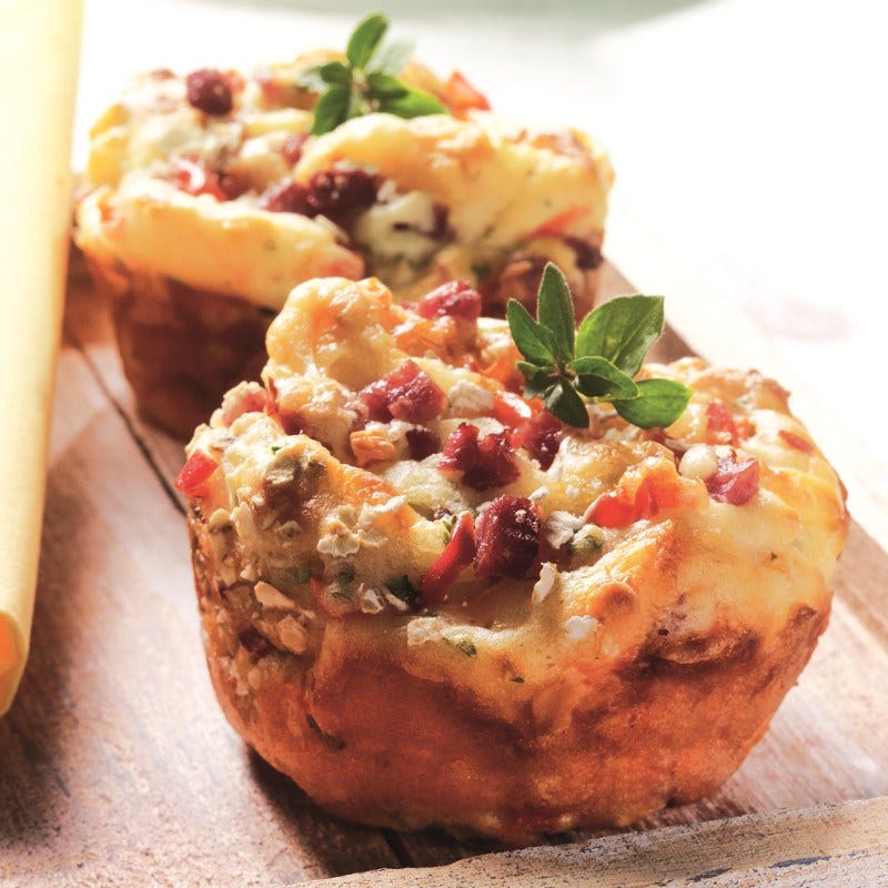 Foto van Ham-paprikamuffins door WW