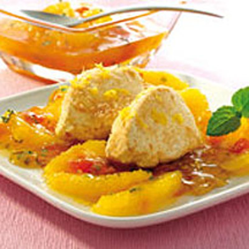 Photo de Quenelles de fromage blanc, sauce à l'orange prise par WW