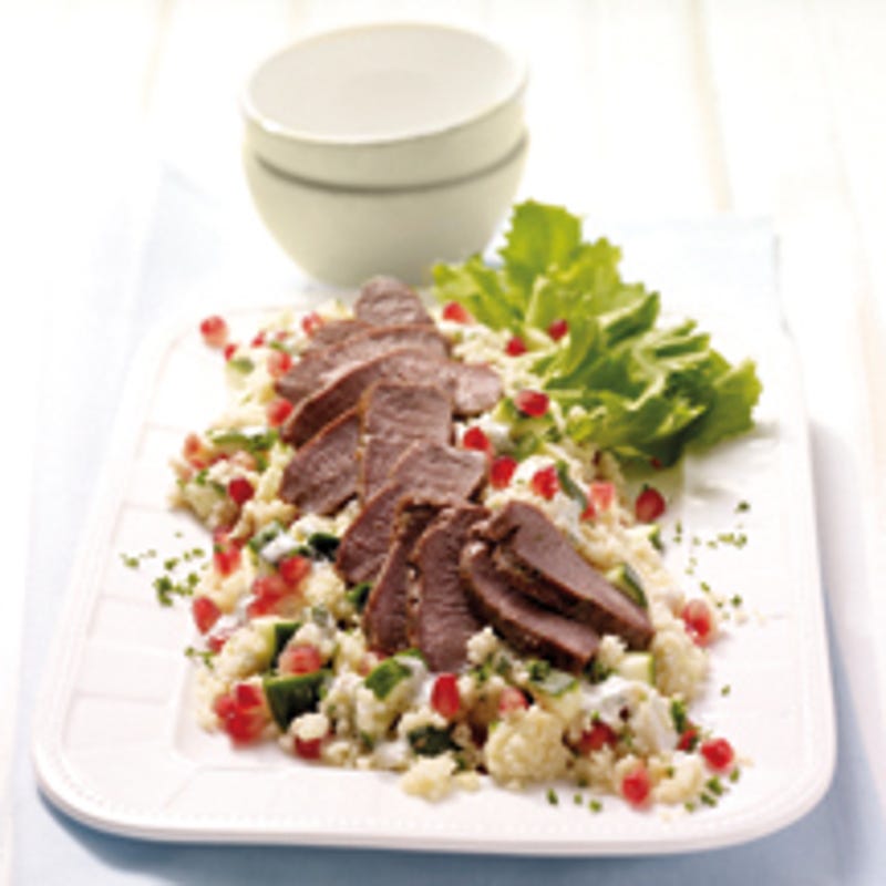 Foto van Couscoussalade met granaatappel door WW