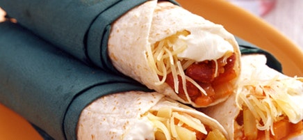 Vegetarische chiliwrap