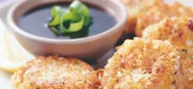 Vegetarische mini-burgers met barbecuesaus