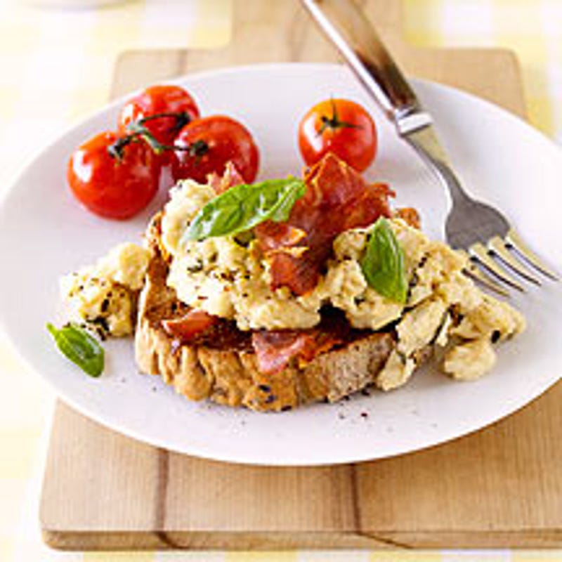 Photo de Œufs brouillés au jambon prise par WW