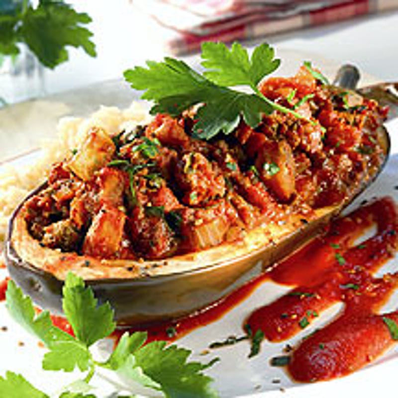 Foto van Auberginebootjes door WW