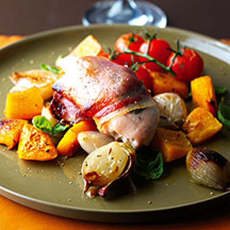 Photo de Poulet au bacon et légumes grillés prise par WW