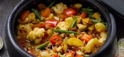 Daube relevée de tofu et de légumes