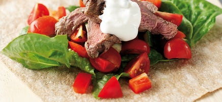 Wraps met lamsvlees en tzatziki