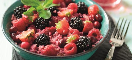 Taboulé aux fruits rouges