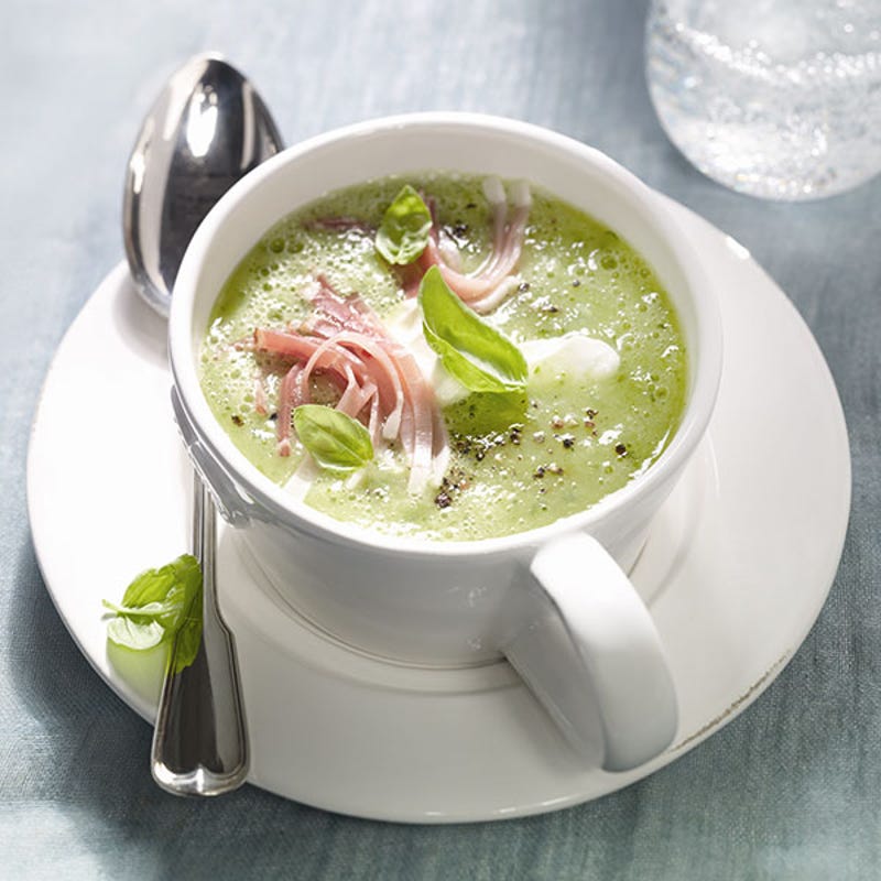 Foto van Courgettesoep met ham door WW