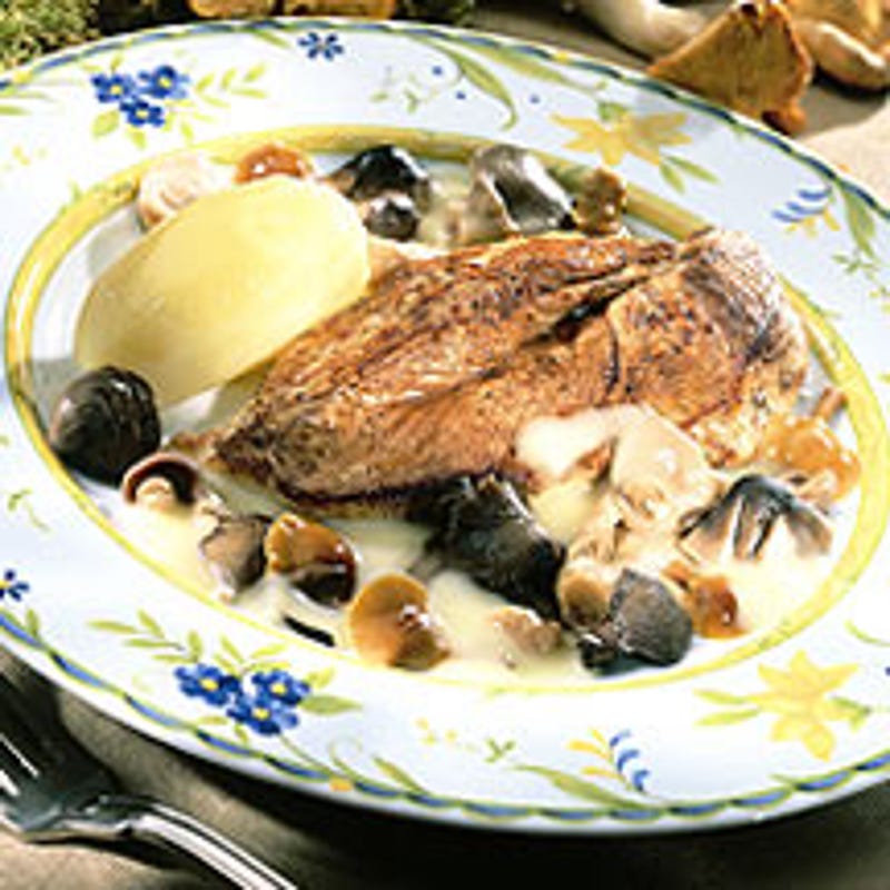 Photo de Blancs de poulet aux champignons des bois prise par WW