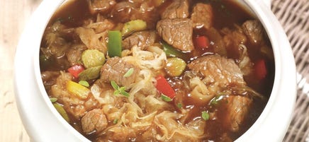 Soupe goulache à la choucroute