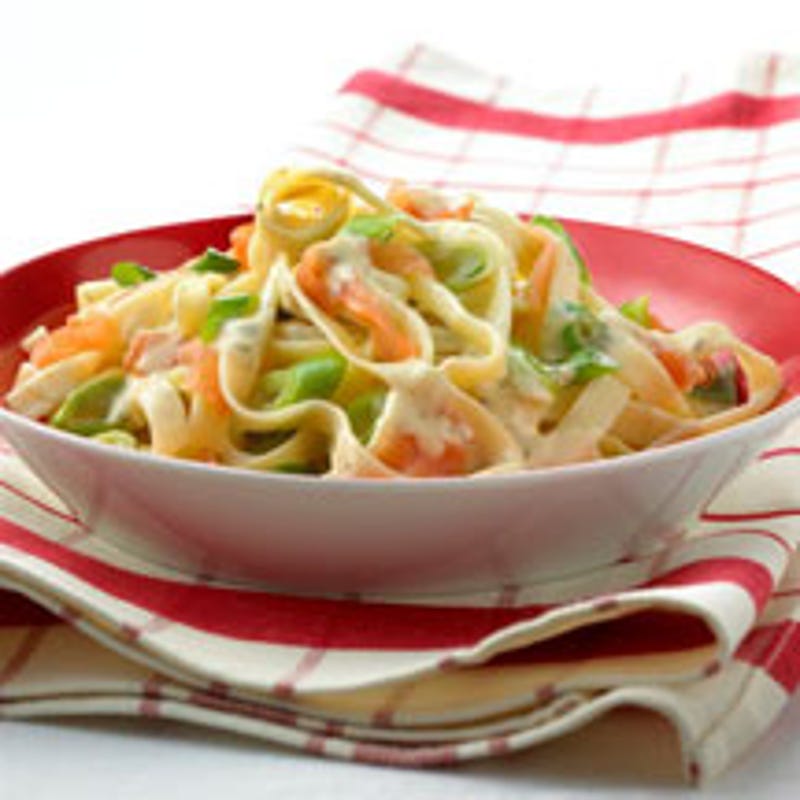 Photo de Tagliatelles au saumon fumé prise par WW