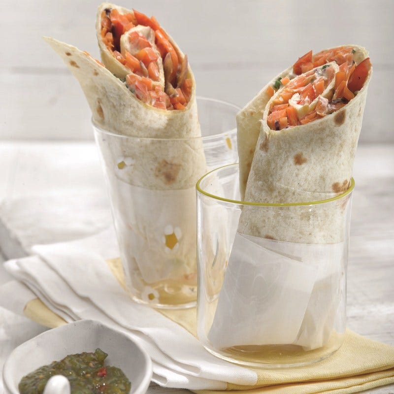 Foto van Groentewraps met relish door WW