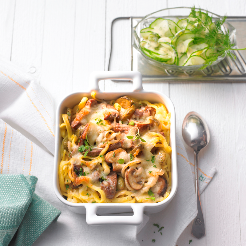 Foto van Pastaovenschotel met rosbief door WW