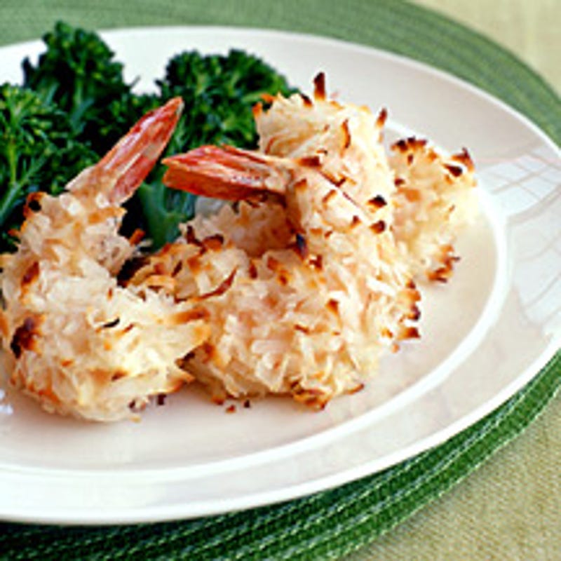 Foto van Scampi's met kokosnoot door WW