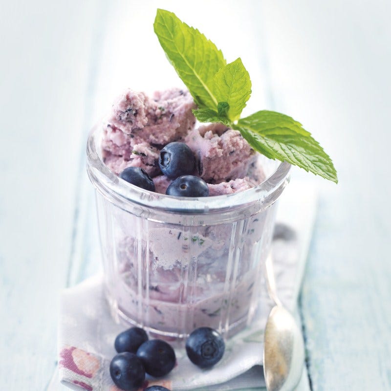 Photo de Glace aux myrtilles à la menthe prise par WW