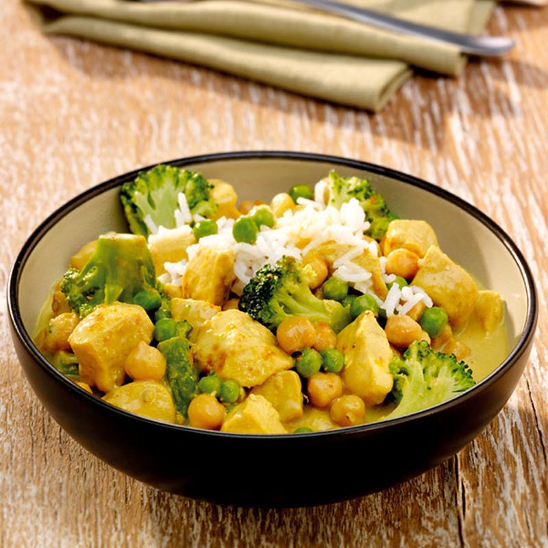 Photo de Poulet au curry et aux pois chiches prise par WW