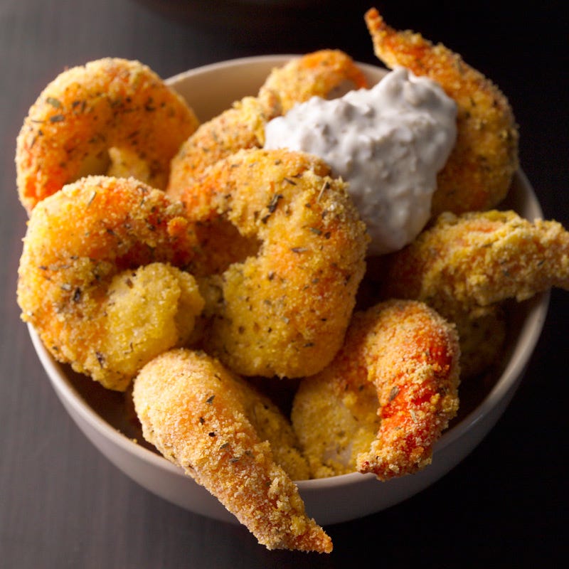 Foto van Scampi's met aardappeltjes uit de oven door WW
