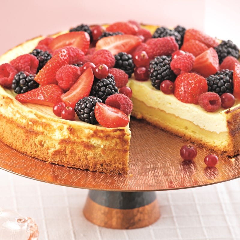Foto van Cheesecake met rood fruit door WW