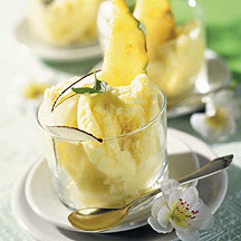 Photo de Sorbet à l'ananas et à la noix de coco prise par WW