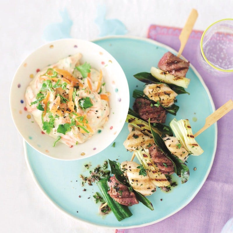 Photo de Petites brochettes avec sauce aux carottes prise par WW