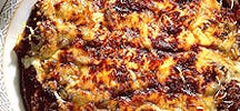 Aubergine gratinée à la bolognaise