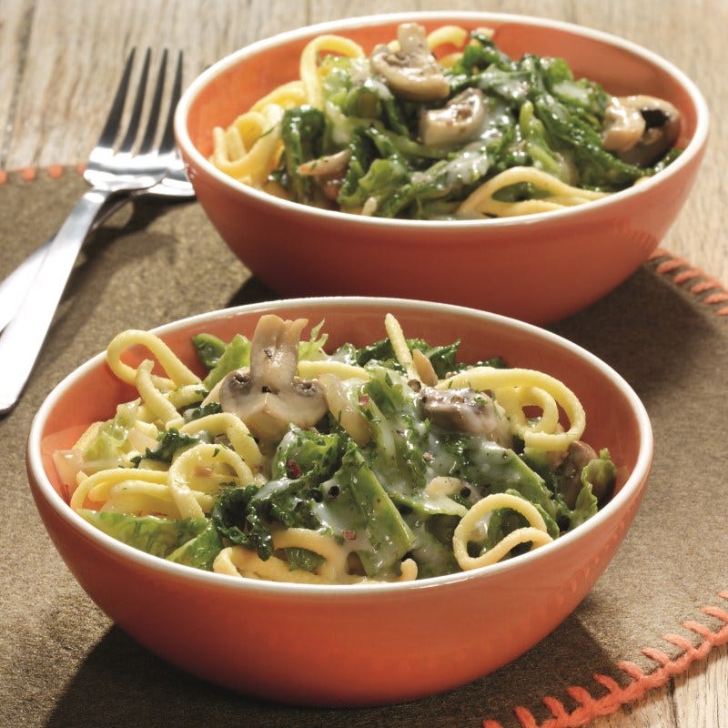 Photo de Nouilles et sauce épicée au chou vert prise par WW