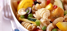 Vegetarische pastasalade