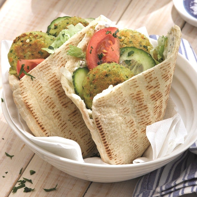 Foto van Pita met falafel door WW