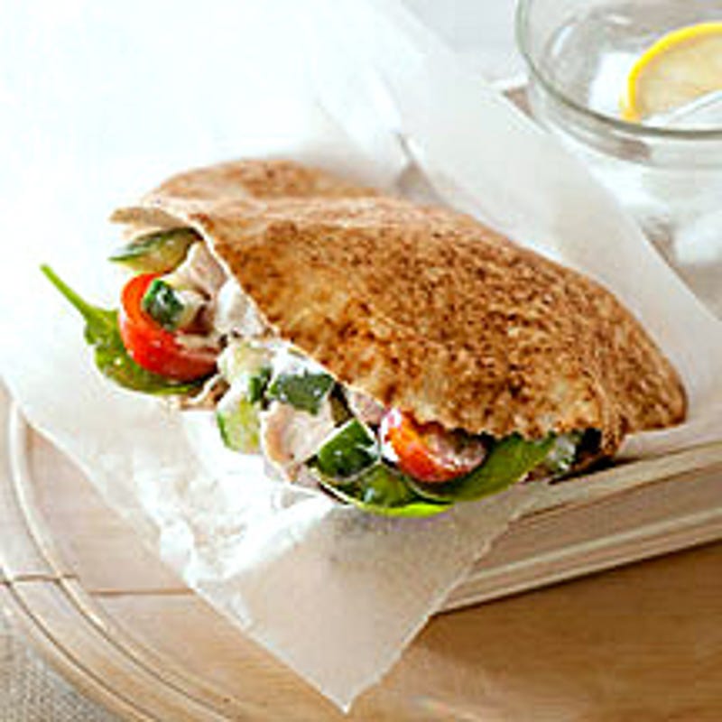 Photo de Pita au poulet et tzatziki prise par WW