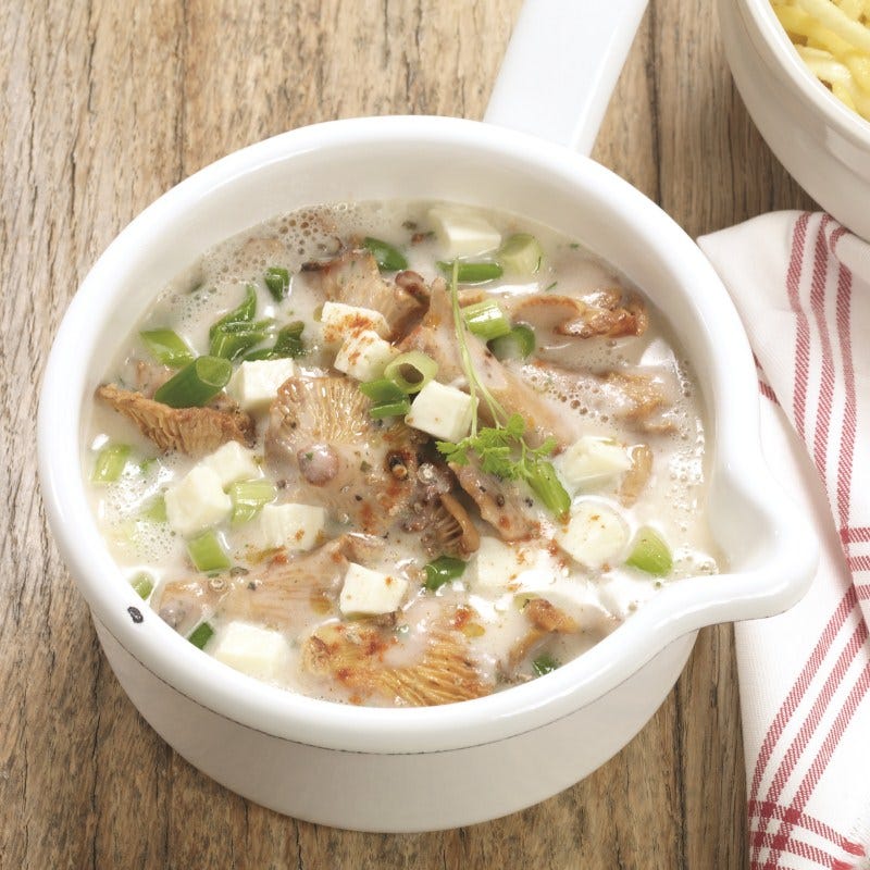 Foto van Linguine met cantharellen-peterseliesaus door WW