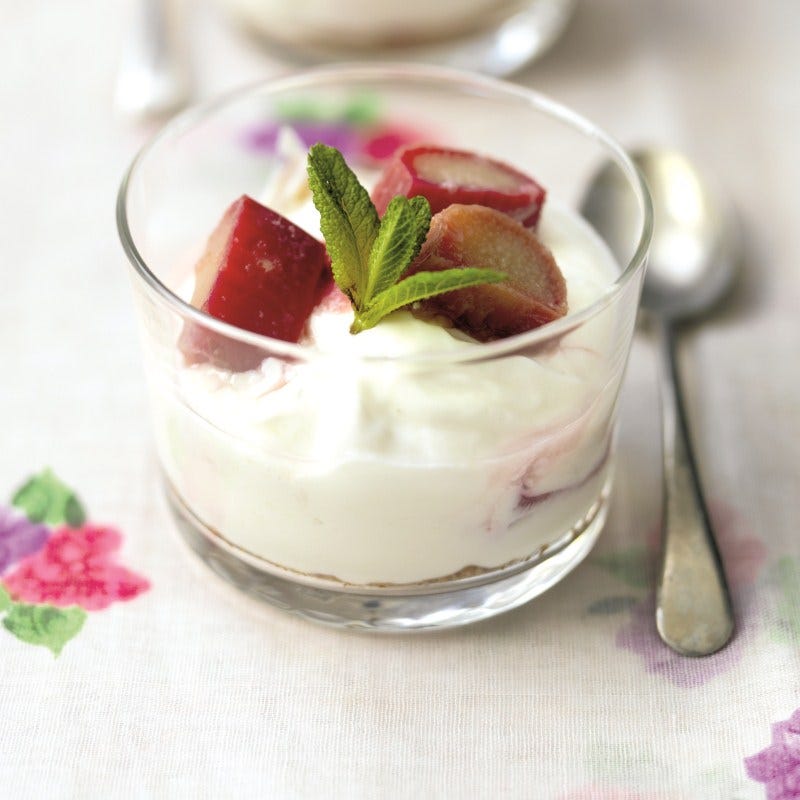 Photo de Crème de fromage frais à la rhubarbe prise par WW