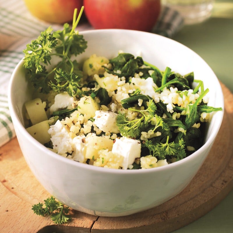 Foto van Warme bulgursalade met babyspinazie door WW