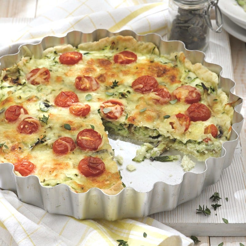 Photo de Quiche aux courgettes et aubergines prise par WW