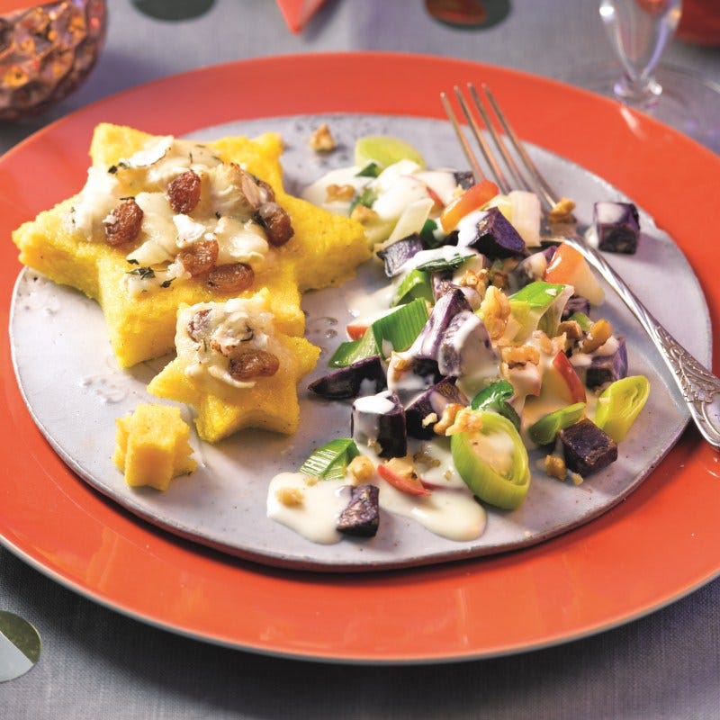 Photo de Étoiles de polenta gratinées aux poireaux prise par WW