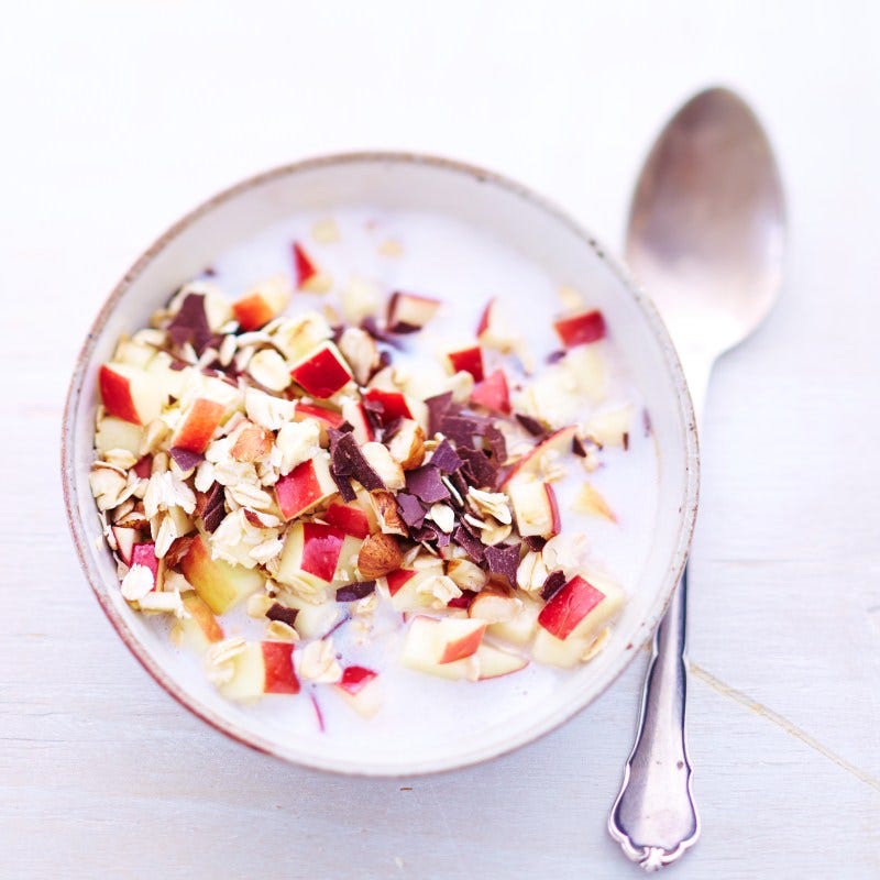 Foto van Muesli met chocolade en hazelnoot door WW