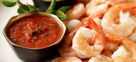 Scampi's met 2 dips