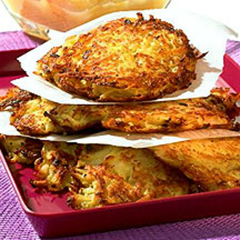 Photo de Glettes de pomme de terre et mousseline de pomme prise par WW