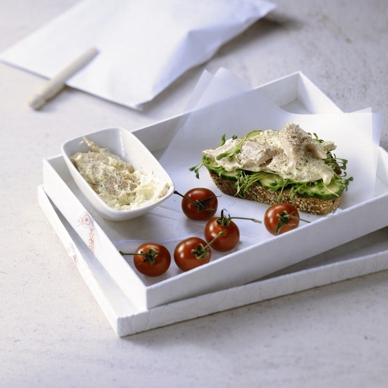Photo de Sandwich à la truite fumée et concombre prise par WW