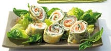 Bouchées aux épinards et saumon fumé
