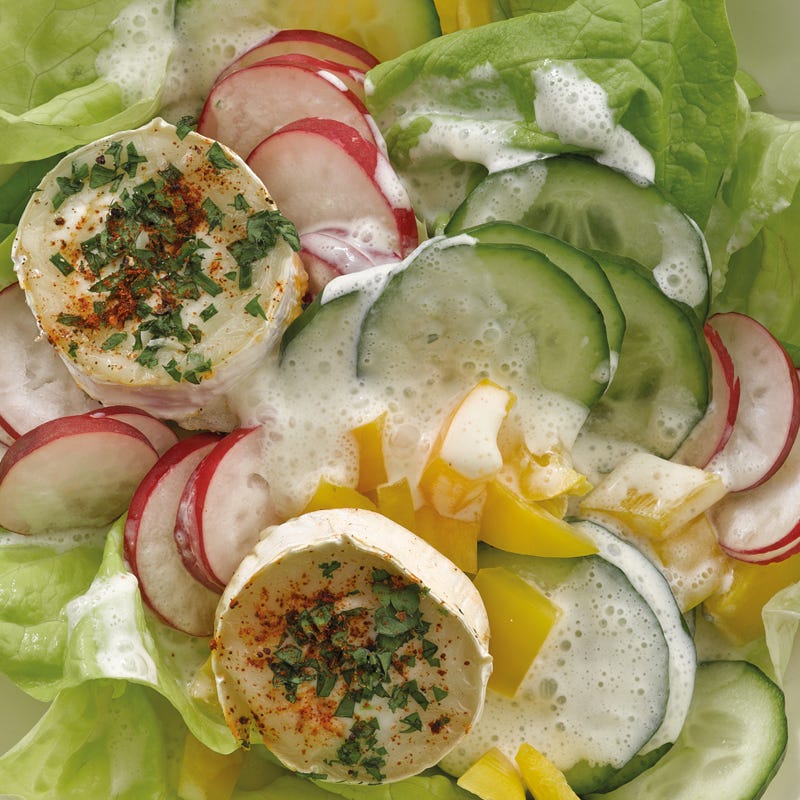 Foto Frühlingssalat mit Ziegenkäsetalern von WW