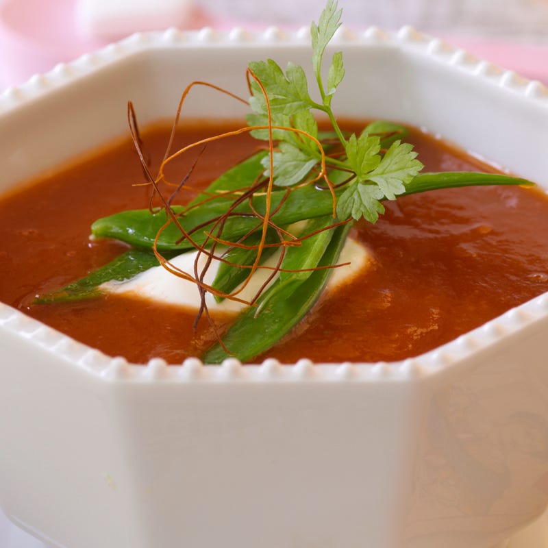 Foto Tomatencappuccino mit Wodkacreme von WW