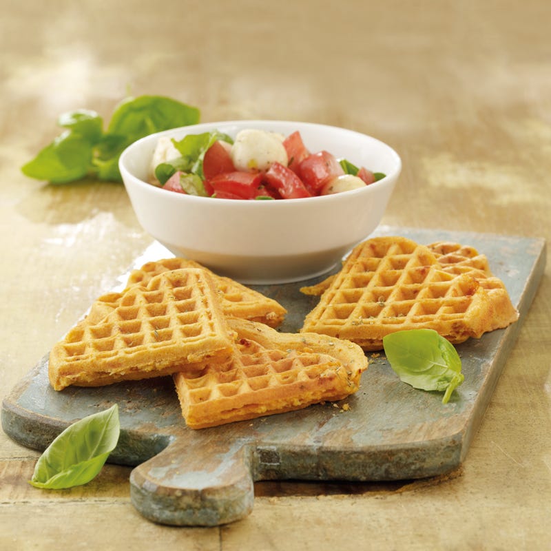 Foto Pizzawaffeln mit Mozzarellasalat von WW