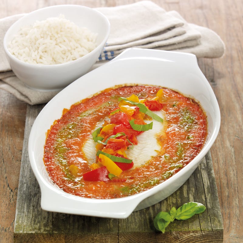 Foto Zanderfilets in Paprika-Basilikum-Sauce von WW