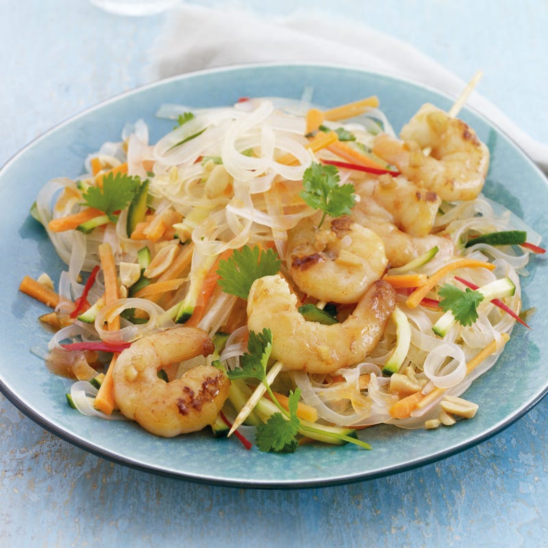 Foto Garnelenspieße mit Glasnudelsalat von WW