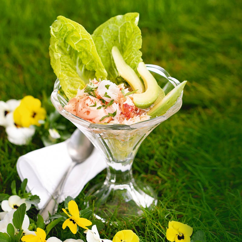 Krebsfleisch-Avocado-Cocktail