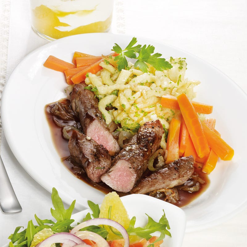 Foto Lammfilet in Balsamico-Schalotten-Sauce von WW