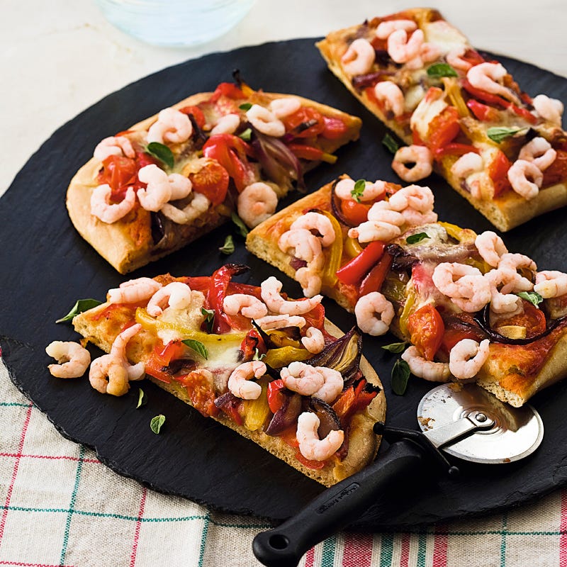 Foto Krabben-Paprika-Pizza von WW